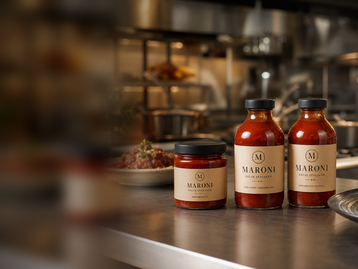 Specialty sauce bottle and jar packaging range