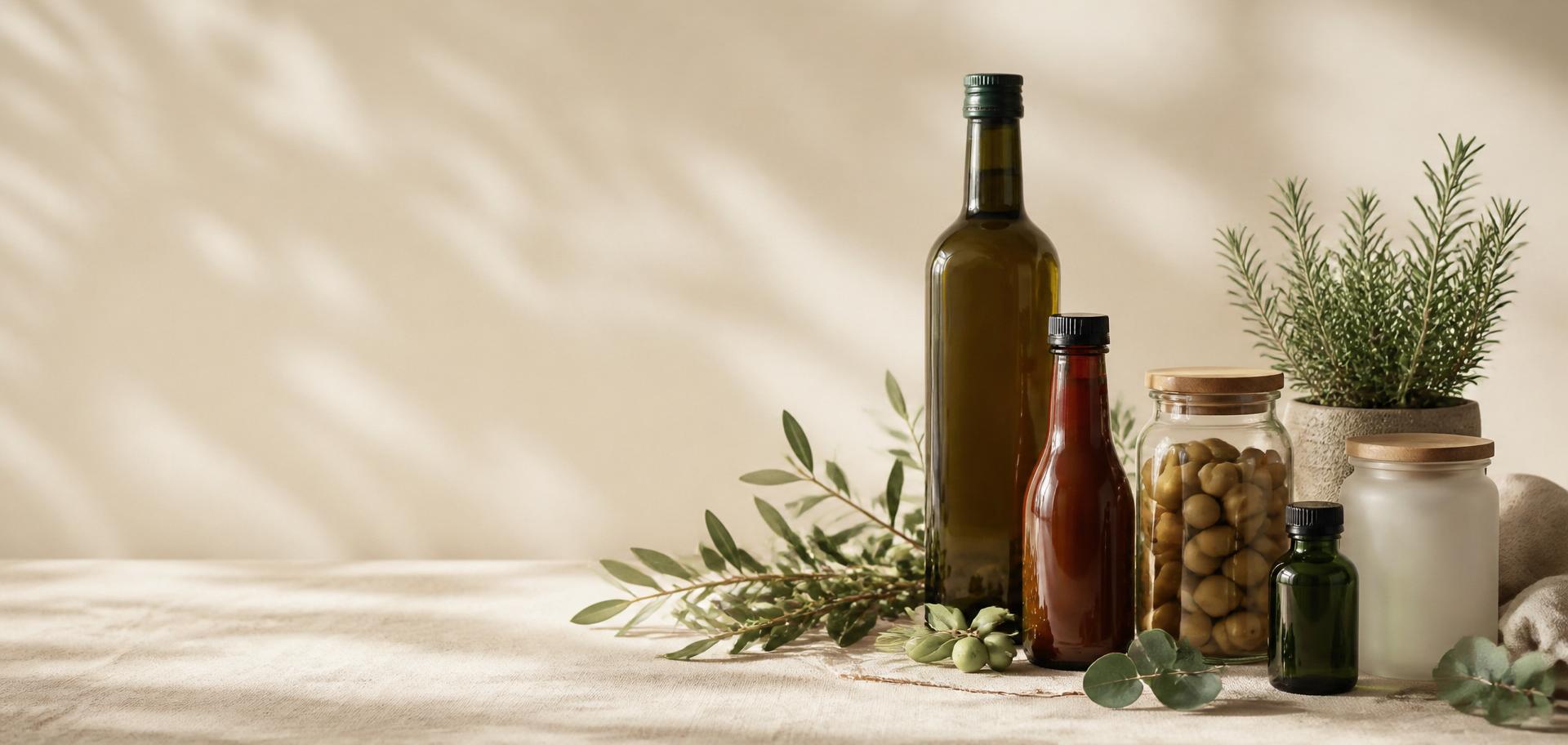 Olive oil, sauce and food packaging with fresh olive branches — Phoenix Packaging Insights