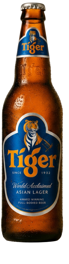 Finished beverage bottle in production